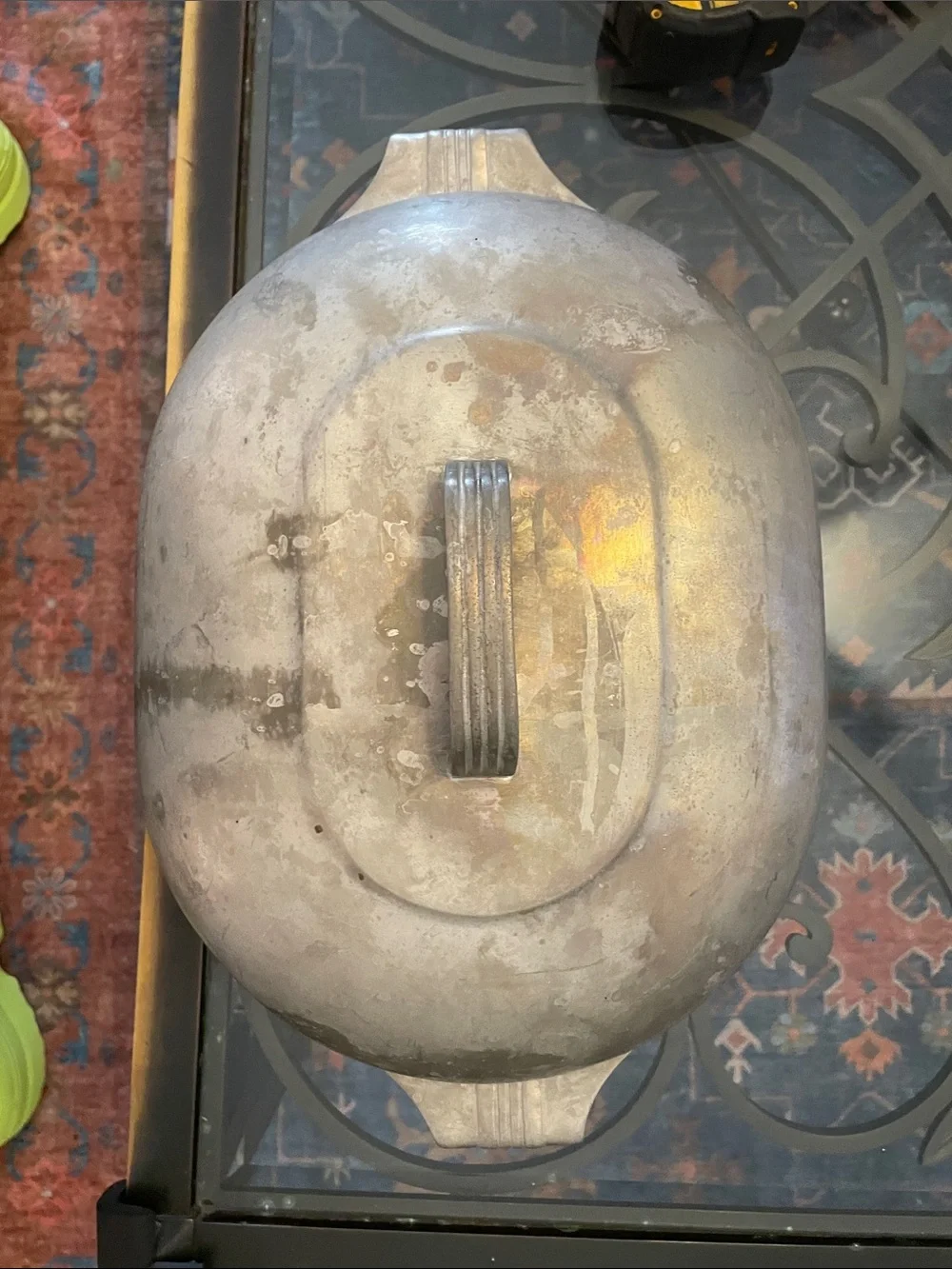 Vintage Wagner Ware Magnalite Oval Roaster+Lid - Sidney-O, Classic aluminum lid